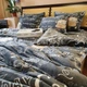 Постільна білизна KoTetextile плюшева велюрова полуторка 155-215 см 50-70 2шт до кави сірий з білим - зображення 3