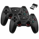 Бездротові джойстики 2 шт для ПК Android PS3 радіус дії 8 метрів 19 сірий кнопок XO GP4 - зображення 1