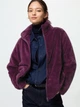 Куртка на молнии UNIQLO из искусственного меха 1159856381 (Фиолетовый XXL) - изображение 1
