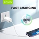 Мережевий зарядний пристрій Bavin PC895Y-M 18W USB-A 2.4A Fast Charging + кабель USB-A/Micro-USB White (C-PC895Y-M WH) - зображення 3