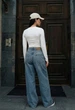 Жіночі джинси Staff 3492 blue loose fit 40 - изображение 2