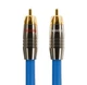 Міжблочний кабель аналоговий інтерконект 2xRCA-2xRCA Melodika Sky Blue SB2-R10 Cable 1m - зображення 3