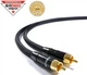 Міжблочний кабель аналоговий інтерконект 2xRCA-2xRCA Melodika MD2R-D05 Purple Cable 0.5m - зображення 2