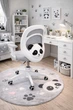 Кресло детское Perfect Home Perfect Kids Panda Gray с подставкой для ног Серое (000012377728) - изображение 10