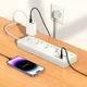 Удлинитель - фильтр сетевой Hoco AC13A Talento 5-position socket 5 розеток 4 порта USB 10A белый - изображение 4
