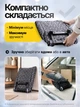 Господарська сумка візок трансформер продуктова тачка на колесах складана кравчучка з сумкою шоппер для супермаркету на коліщатках металевий каркас господарські тачки візки продуктові кравчучки двоколісна дачна висувна ручка чорний (354) - изображение 8