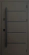 Вхідні двері Qdoors Стріт 3К Горизонт Ral 8019 ручка скоба (850х2040) мм вулиця - зображення 1