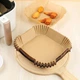 Пергаментна форма для аерогрилю та духовки, вкладиші Air Fryer Paper Liners для випікання 20х4.5см, квадратна, 100шт. - зображення 3