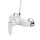 Змішувач для душової кабіни Plamix Cezar-003 SET White (з шлангом, лійкою та кронштейном) (PM0665) - изображение 3