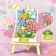 Конструктор Floral Easel Pink Серия Art Bouquet Цветочное панно с мольбертом 1208 деталей - изображение 2