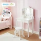 Дерев'яний столик з дзеркалом для дівчинки Kinderplay GREEN SERIES GS3304 із наліпками - изображение 1
