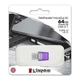 USB Flash Kingston DataTraveler microDuo 3C, 64 Гб., Фиолетовый - 379512 - изображение 5
