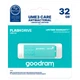 USB Flash Goodram UME3 Care, 32 Гб., Бирюзовый - 359484 - изображение 3