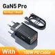 Зарядний пристрій Блок живлення Baseus GaN 5 Pro 65W швидка зарядка + Кабель Type-C to Type-C 100W 1m (Black) - зображення 1