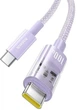Кабель Baseus Gem Series Fast Charging Data Cable Type-C to Type-C 100W 20V 5A 1м (P10373000511-00) Purple - зображення 2