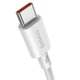 Кабель Baseus Superior Series Fast Charging Data Cable Type-C to Type-C 100W 20V 5A 1м (CATYS-B02) White - зображення 2