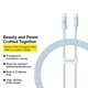Кабель Baseus Gem Series Fast Charging Data Cable Type-C to Type-C 100W 20V 5A 1м (P10373000311-00) Blue - зображення 9