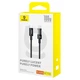 Кабель Baseus Gem Series Fast Charging Data Cable Type-C to Type-C 100W 20V 5A 2м (P10373000111-01) Black - зображення 7