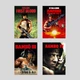 Набір постерів фільмів Рембо / Плакати Rambo / 4 шт А3 / Сталоне - зображення 1