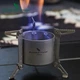 Туристическая титановая спиртовая горелка Tomshoo titanium плита для жидкого топлива спиртовка с подставкой для разогрева пищи - изображение 7