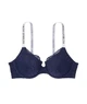 Бюстгальтер Victoria's Secret Push-Up and Logo Navy,мереживний,Синій 32D - зображення 2