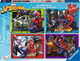 Пазл Ravensburger Spiderman набір 4 x 100 елементів 12001076 (4005555010760) - зображення 1