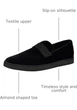 Лоферы слипоны Calvin Klein 46 Black Velvet - изображение 4