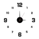 Настінний 3D годинник DIY Modern Wall Clock з великими цифрами, безшумний кварцовий механізм - изображение 2