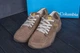 Мужские летние кроссовки Nubuck Beige - натуральная кожа с перфорацией 40 - изображение 1
