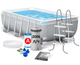Великий каркасний басейн Intex 26784 Prism Frame Rectangular Pool 300 х 175 х 80 см см на 3539 л з фільтром насосом та сходами - изображение 1