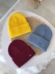 Шапка вязаная однотонная One Size Молочный (Шапка JK 440) - изображение 4