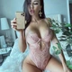 Кружевный боди с косточками на бретелях S розовый (23/16) - изображение 4