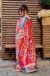 Парео женское пляжное воздушное Oversize 2XL-7XL красный (SW629) - изображение 2