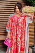 Парео женское пляжное воздушное Oversize 2XL-7XL красный (SW629) - изображение 4