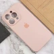 Чохол Silicone Premium case з захистом камери для iPhone 13 Pro Max Full Camera Protective pink sand 9391 - изображение 2