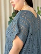 Жіноча коротка туніка для пляжу без рукавів Oversize XL-3XL сірий (SW669/1) - зображення 3