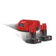 Енергокомплект Li-Ion MILWAUKEE, M12 NRG-402 (зарядний пристрій С12 С, 2 акумулятори М12 В4 4Ач, картонна упаковка) - зображення 2