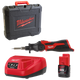 Паяльник акумуляторний MILWAUKEE, M12 SI-201C (зарядний пристрій С12 С, 1 акумулятор М12 В2 2Аг, жало, кейс) (4933459761) - зображення 1