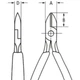 Кусачки боковые (бокорезы) для электроники O3,0мм, 125мм KNIPEX 76 12 125, полированные - изображение 3