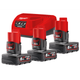 Енергокомплект Li-Ion MILWAUKEE, M12 NRG-603 (зарядний пристрій С12 С, 3 акумулятори М12 В6 6Ач, картонна упаковка) - зображення 1