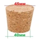 Коркова пробка Woodway агломерована 45×40×32 мм для бутлів - зображення 2