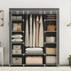 Тканевый шкаф HCX Storage Wardrobe 136×46×176 см с полками - изображение 5