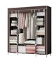 Тканевый шкаф HCX Storage Wardrobe 136×46×176 см с полками - изображение 6