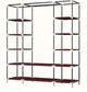 Тканевый шкаф HCX Storage Wardrobe 136×46×176 см с полками - изображение 9
