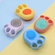 Щетка массажная силиконовая для мытья котов и собак LOW Pet Brush с дозатором для шампуня Голубая (LOWpetbrush1blue) - изображение 4