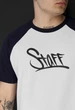 Футболка Staff logo navy & white XS темно-синій/білий - зображення 3
