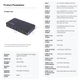 Настільний зарядний пристрій BIKKON BK-112D 175W GAN PowerDisplay (PPS PD3.0 QC5) порти4C+2A Black (44004) - зображення 2