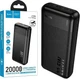 Зовнішній акумулятор (Power Bank) Hoco J159A 22.5W 20000mAh LEDIndicator (PD3.0 QC3.0) 1C+2A Black (44301) - зображення 1