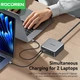 Настільний зарядний пристрій Rocoren 0242 270Wmax GAN (PPS PD3.0 QC5.0) порти 4TypeC + 2USB Black (43778) - зображення 5