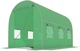 Садовая теплица парник 7 м² (3.5х2х2 м) армированная пленка UV-4 оцинкованный каркас Зеленая - изображение 2
